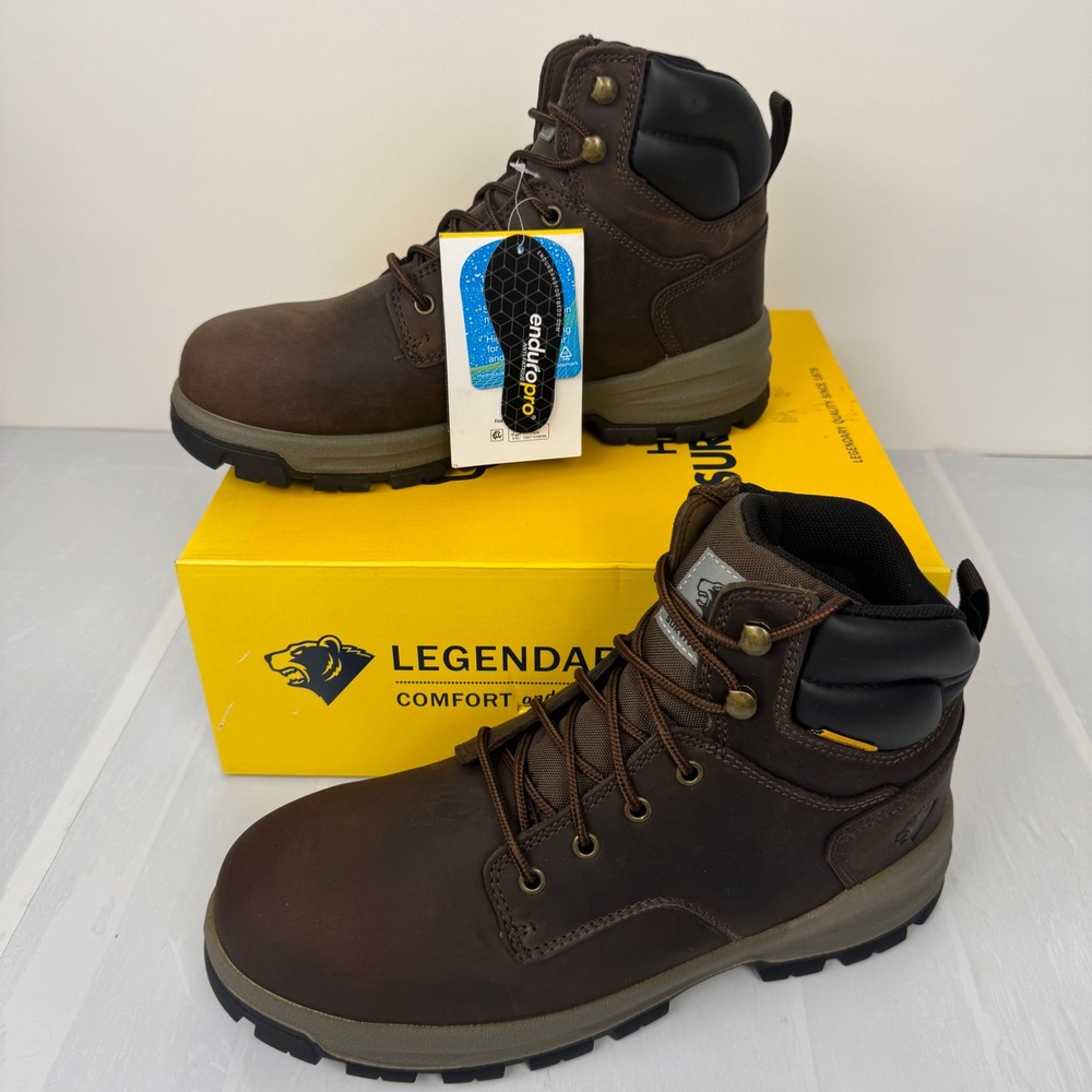 Herman Survivors Iselburg Boots Women 11 Brown Steel Toe Waterproof Work Hiking